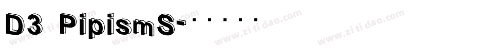 D3 PipismS字体转换